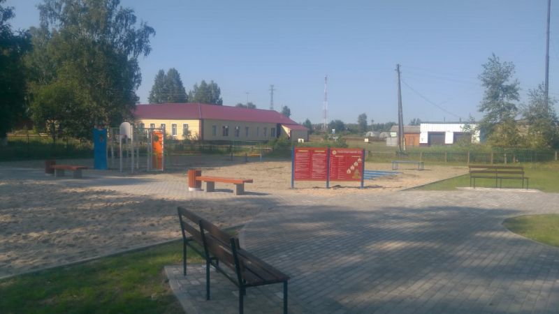 Благоустройство сквера (2й этап). 21.08.2019.