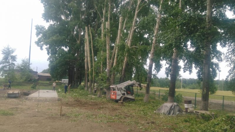 Благоустройство сквера (2й этап). 16.07.2019.