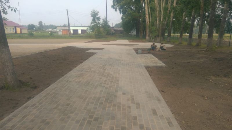 Благоустройство сквера (2й этап). 22.07.2019.